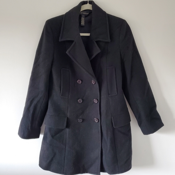 Club Monaco black pea coat size S - Picture 1 of 10